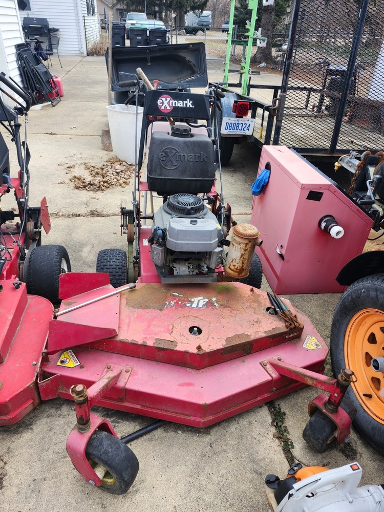 Exmark 48in walk behind with dolly attachment