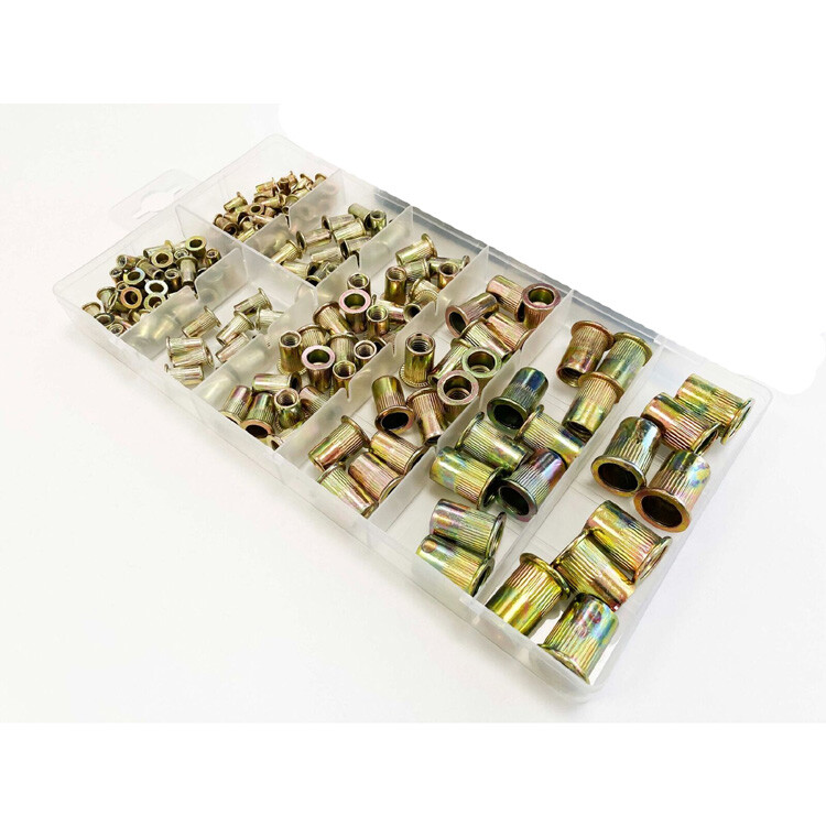 158pc Threaded Rivet Nut Insert Tool Rivnut Nutsert M4-M8 Kit