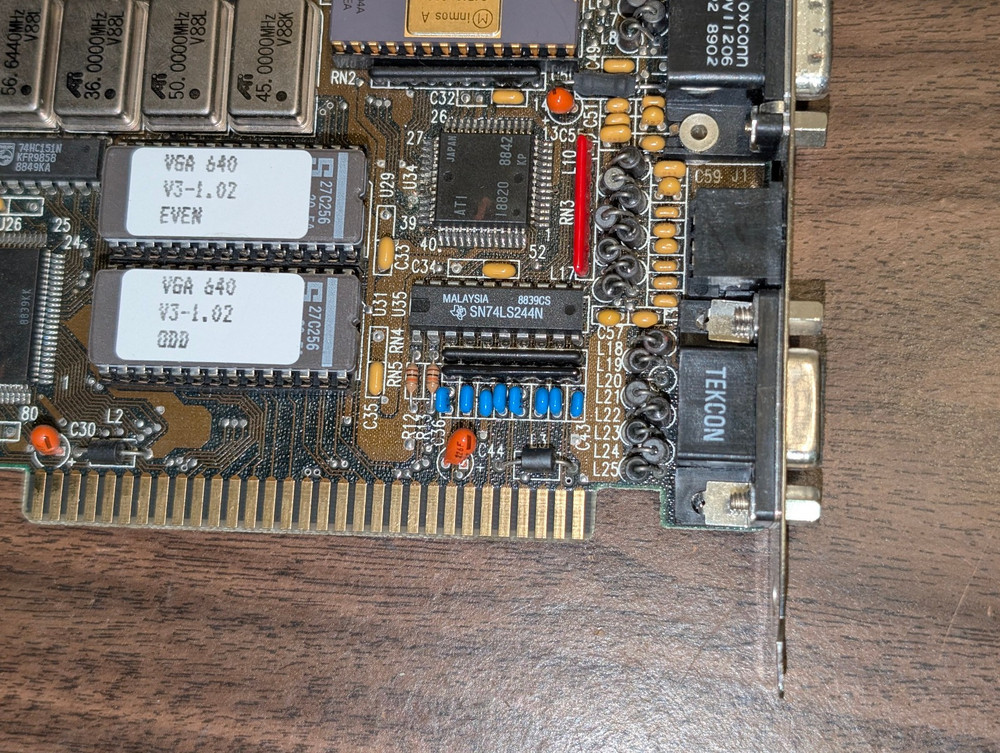 ATI VGA 640 graphics accelerator 1988; untested