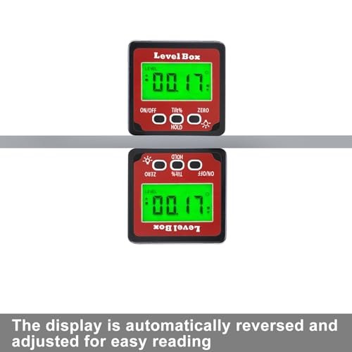 Digital Inclinometer Angle Finder Gauge, IP54 Digital Electronic Protractor