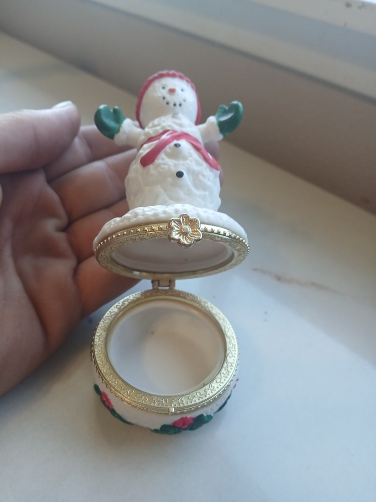 Snowman Trinket Box