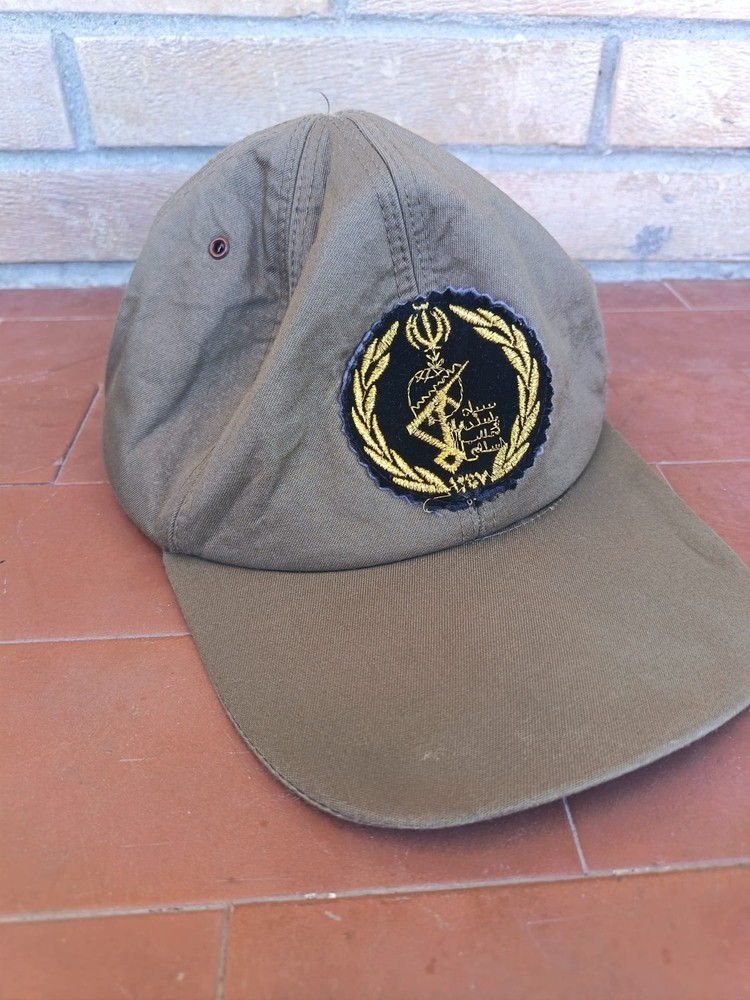 Persian guards corps khaki baseball cap hat with Seal Patch