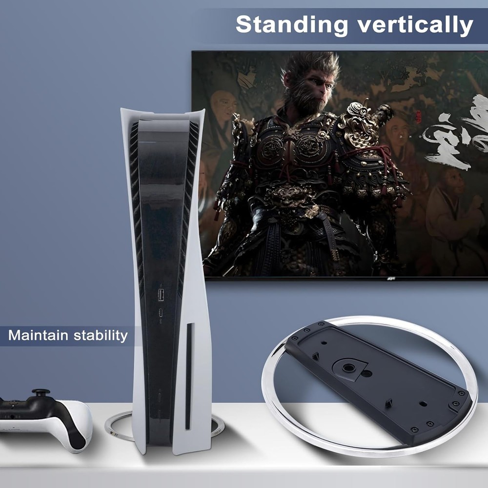 PlayStation 5 Slim Pro Vertical Stand Sturdy Base