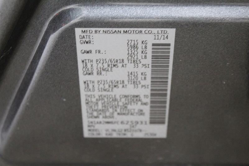 Driver Camera/Projector Radar Unit Quarter Panel Fits 15 PATHFINDER 2760169