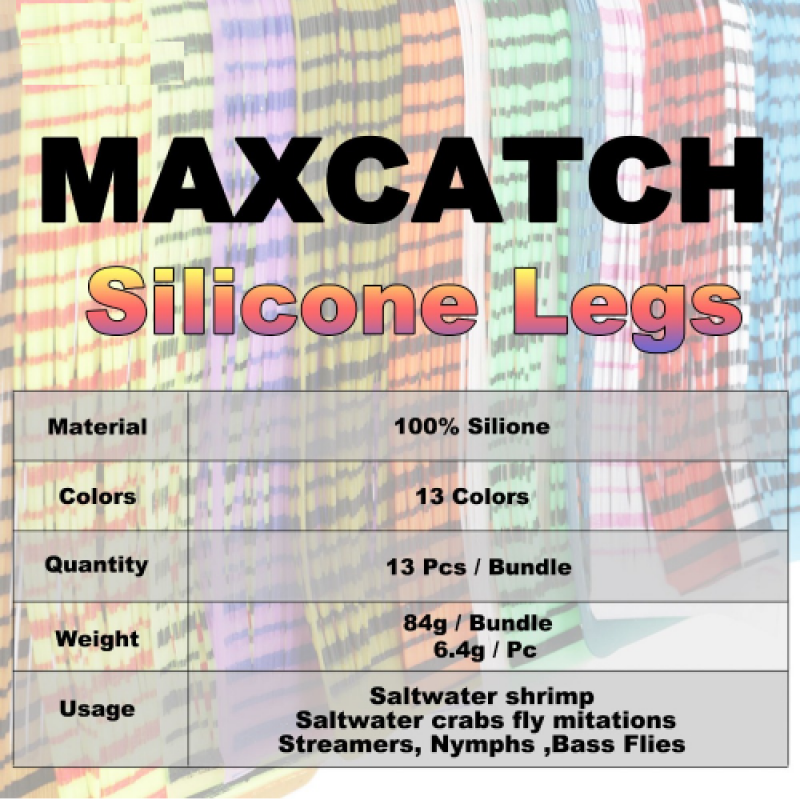 2Pcs Fly Tying Materials 100% Silicone Skirts Flutter Legs
