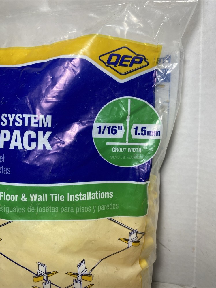 QEP LASH Tile Leveling System Pack - 100 1/16 in. Leveling Clips & 100 Wedges