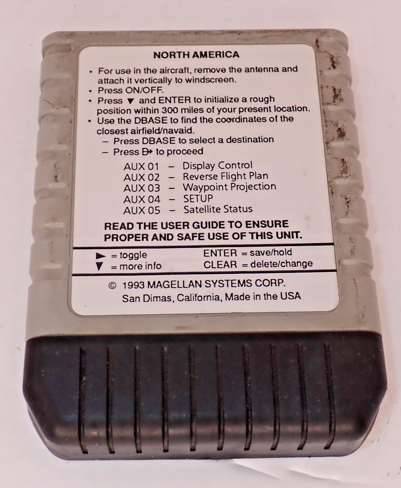 Magellan Map 7000 GPS Unit Back Battery Cover