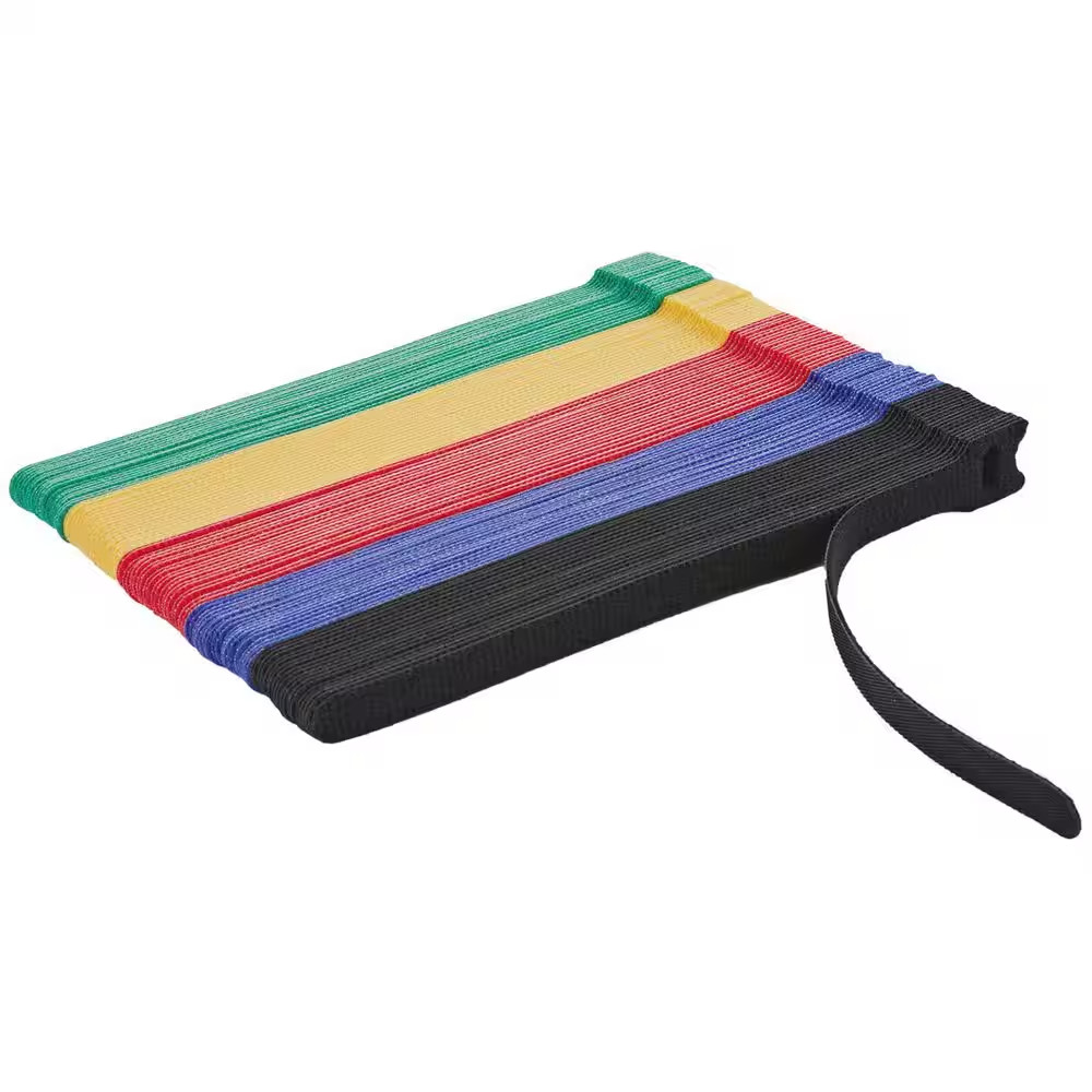 Reusable 8 Inch Cable Ties with Hook and Loop Adjustable Cable Management Straps