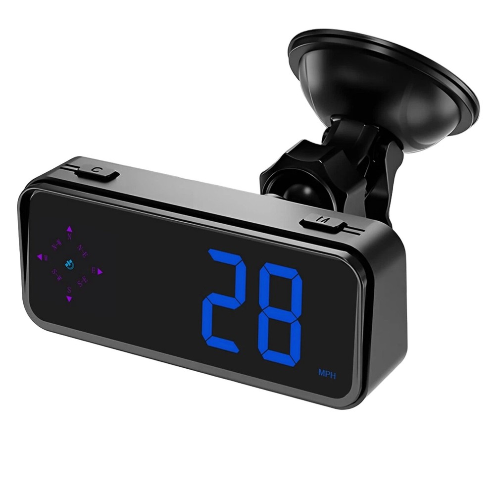 Mini LED Digital Speedometer for GPS Head Up Display With Suction Cup Mount