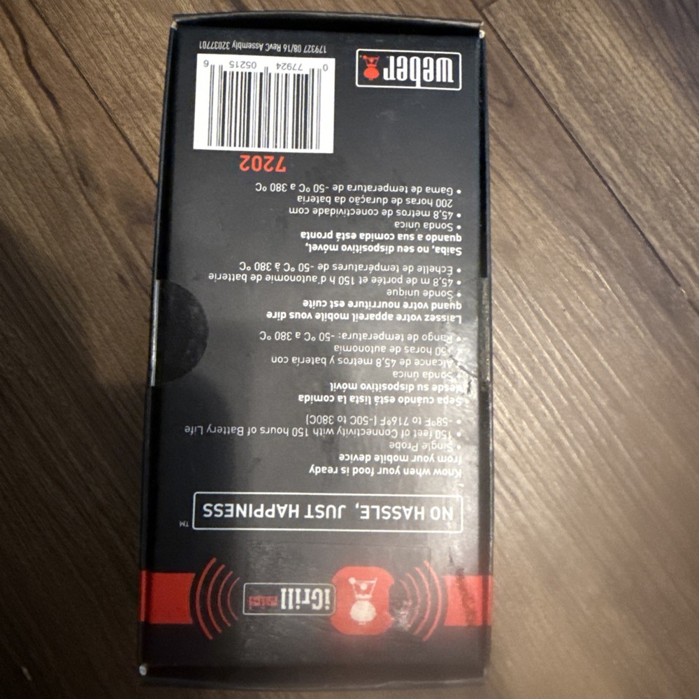 Weber iGrill Mini Digital Bluetooth Meat Thermometer App-Connected - NEW Sealed