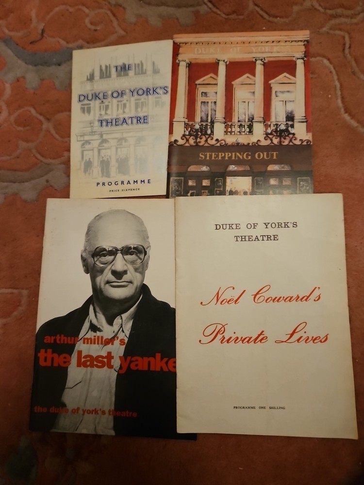 4 'Duke Of York's' Theatre Programmes