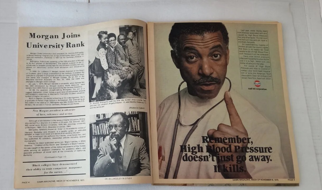 Lot of 2 - Dawn Magazine Supplement to African American Newspaper Nov 1975