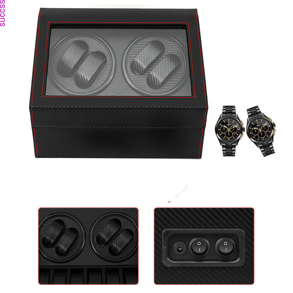 4+6 Automatic Rotation Watch Winder Box Storage Case Self Winding Display Box