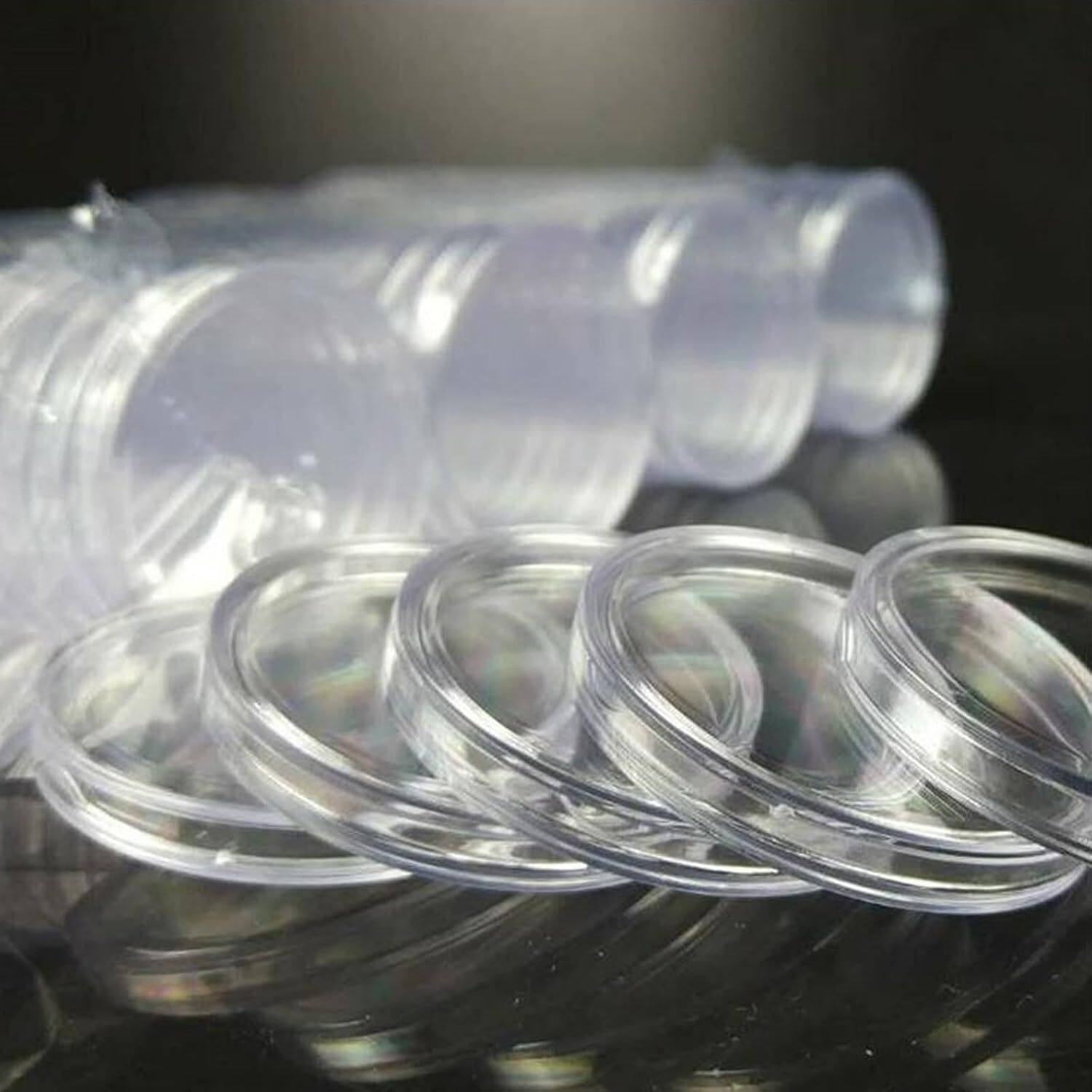 100X 19mm Coin Holders Capsules Clear Round Storage Direct for US Penny 1 cent