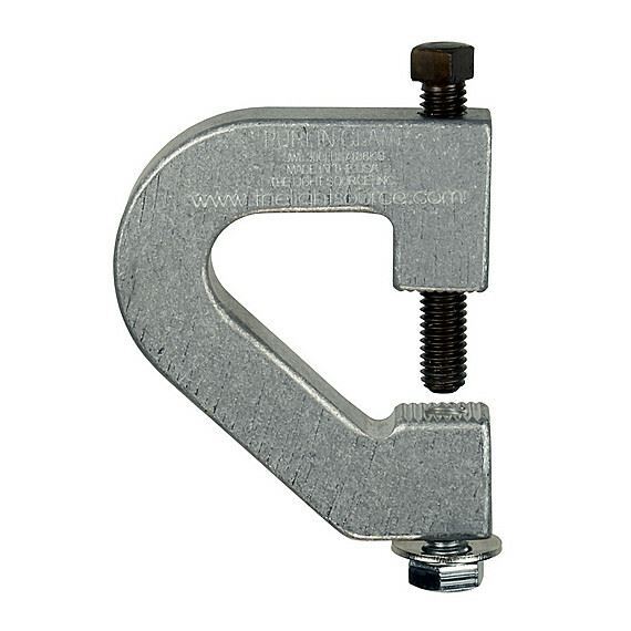 Light Source Purlin Clamp 3/8" Fasteners, Silver