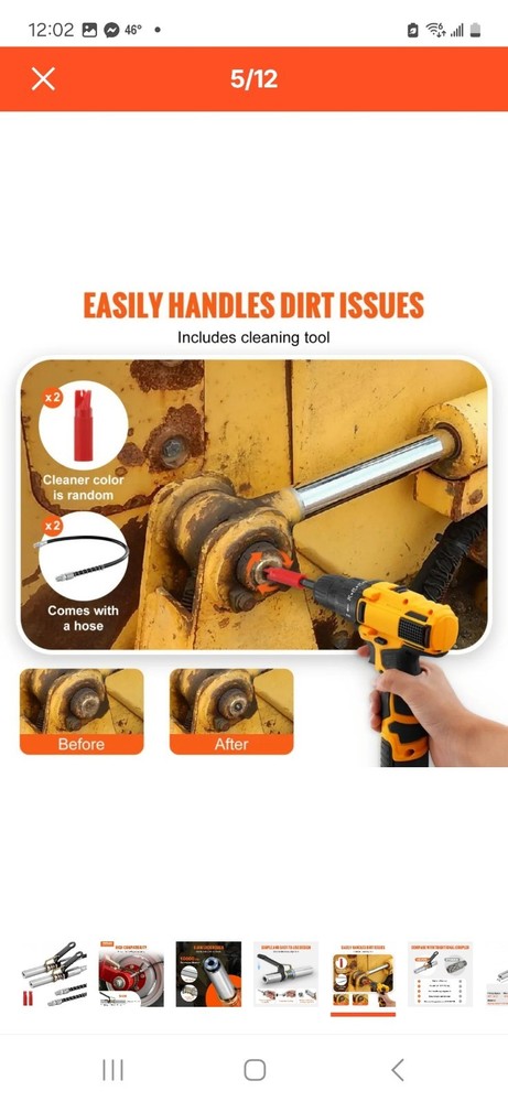 Vevor Locking Grease Coupler TH-46-9B