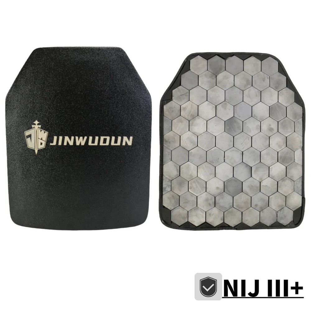 Multi-Curve Bulletproof Plate Level 3+, Ceramic Composite, Polyurea Coating