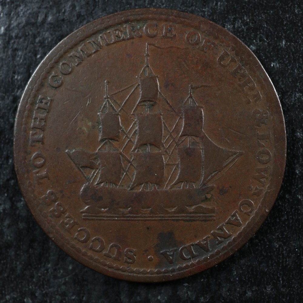 UC-7 1816 Mule token Upper Canada Commerce ship Breton 725