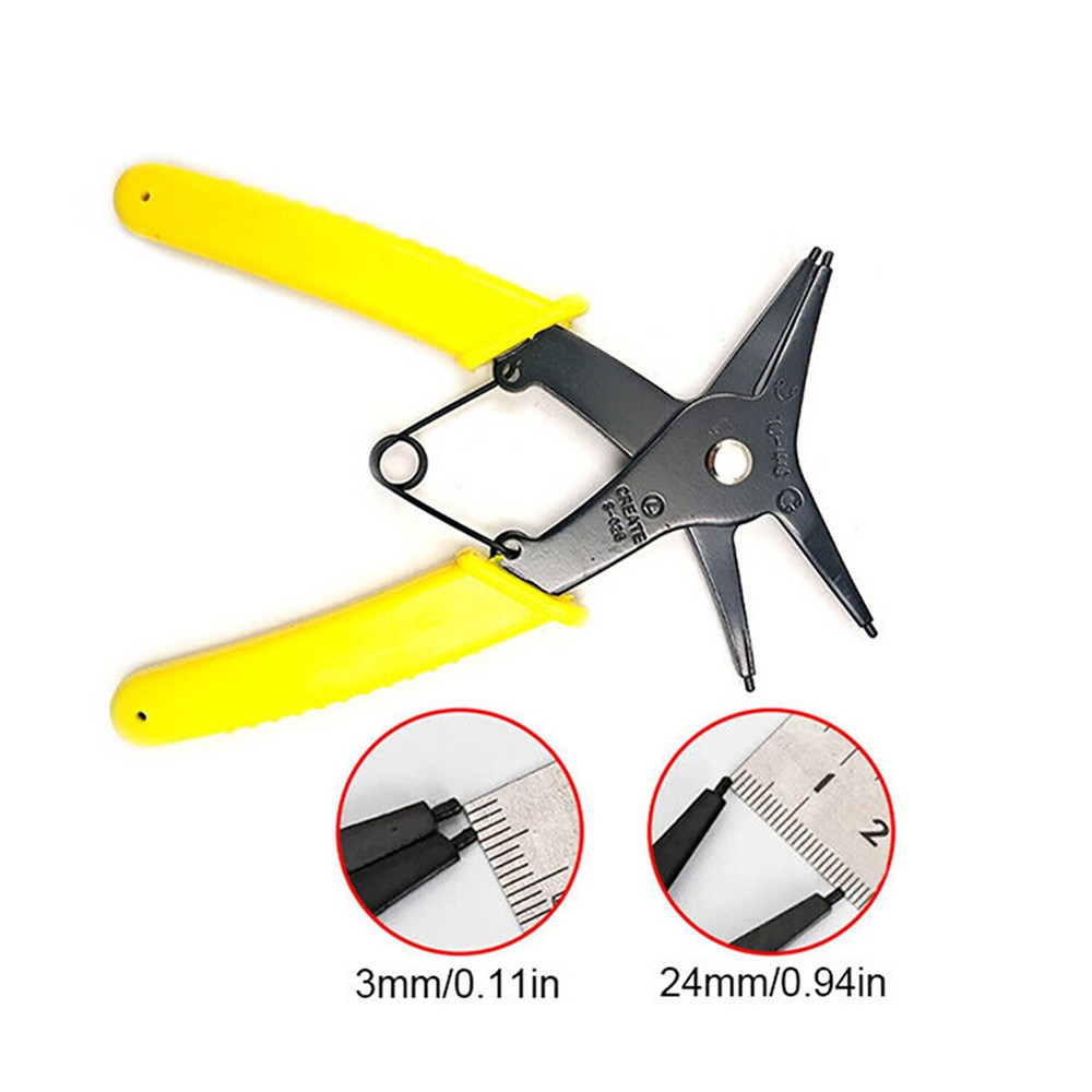 Circlip Pliers Internal External 2 in 1 Snap Ring Plier Combination Spring