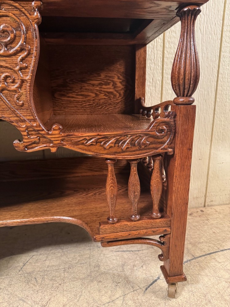 Antique Oak Cowboy Desk