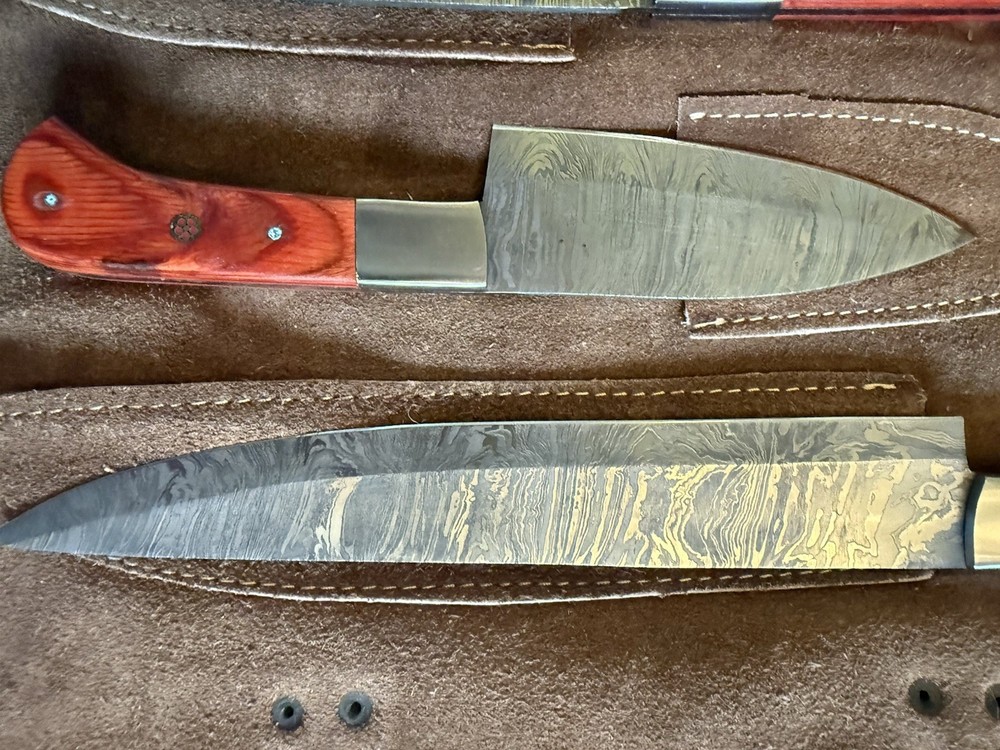 Red River Damascus Knife Set