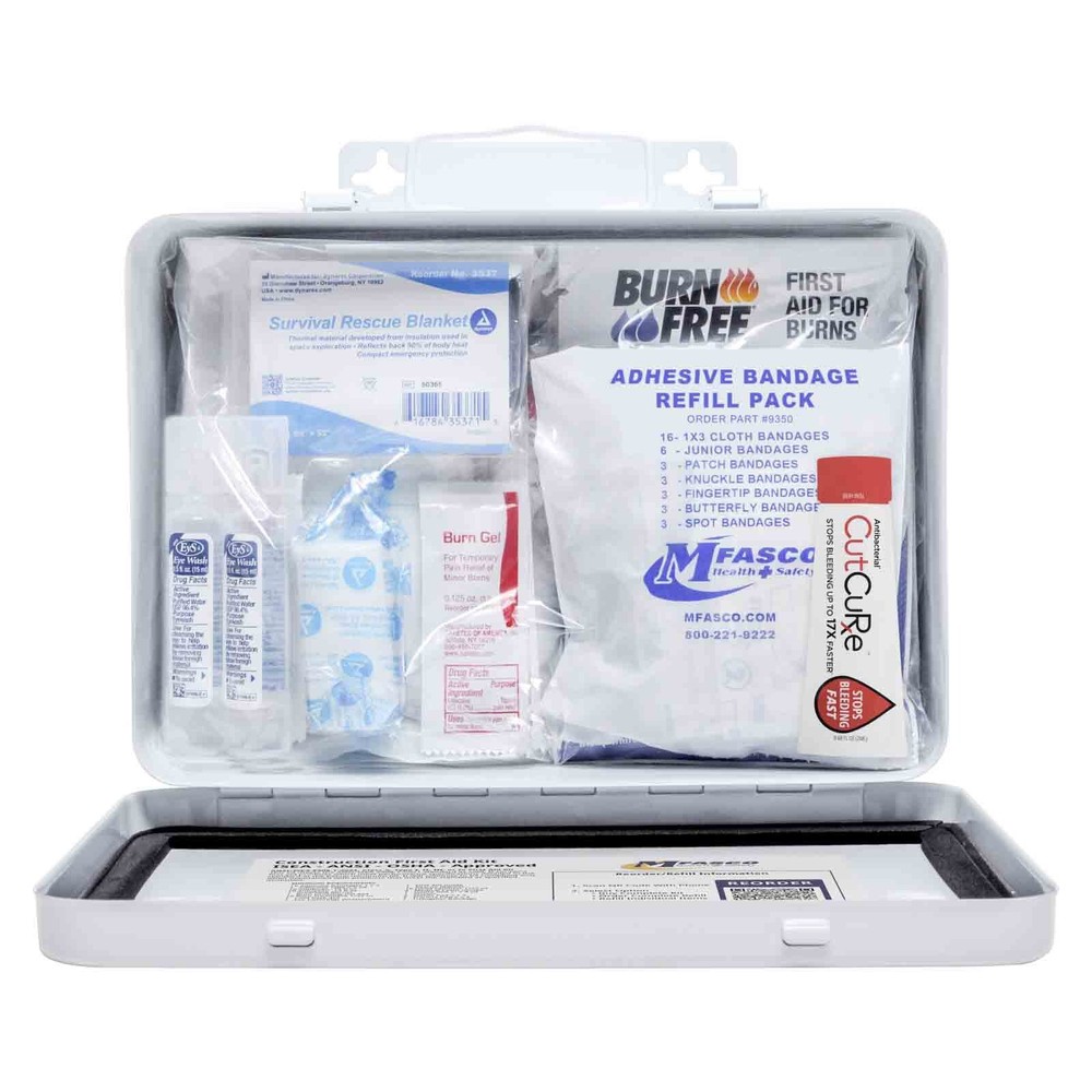 Construction First Aid Kit 2021 ANSI/OSHA Approved Metal Case