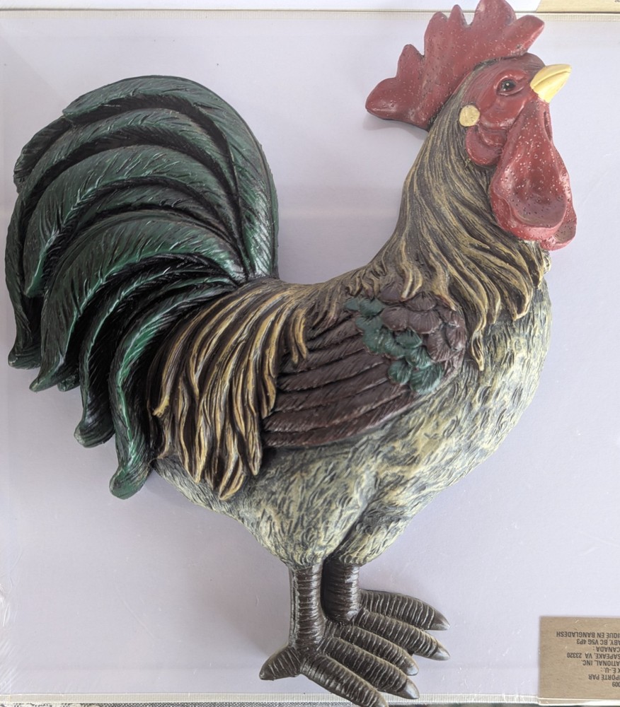 Rooster 11" Wall Hanger Figurine