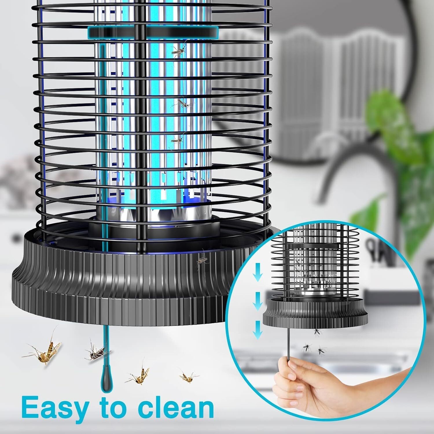 Bug Zapper 4500V Electronic Mosquito Zapper for Outdoor and Indoor Waterproof TP