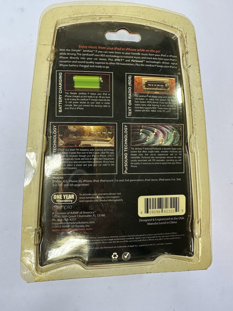 iSimple Jamkast P Digital FM Transmitter For iPod&iphone