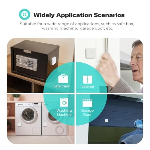 Smart Vibration Sensor with0dB Alarm,Zigbee Hub Required,Adjustable 1
