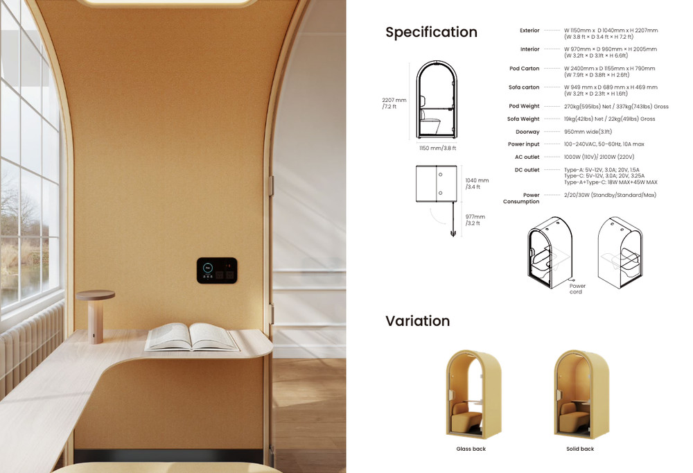 HushPod™ Solo — Your Private Workspace