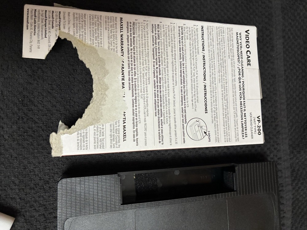 Maxwell VCR Head Cleaner Wet Type VP-200