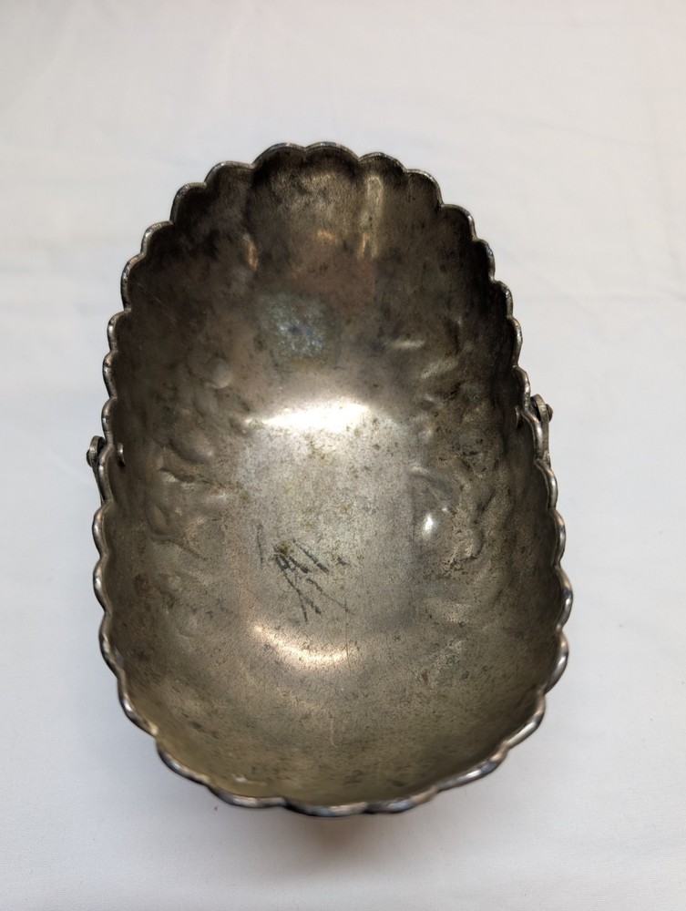 Vintage Daruma Silver Plated Basket/ Bowl/ Candy Dish, Made In Japan