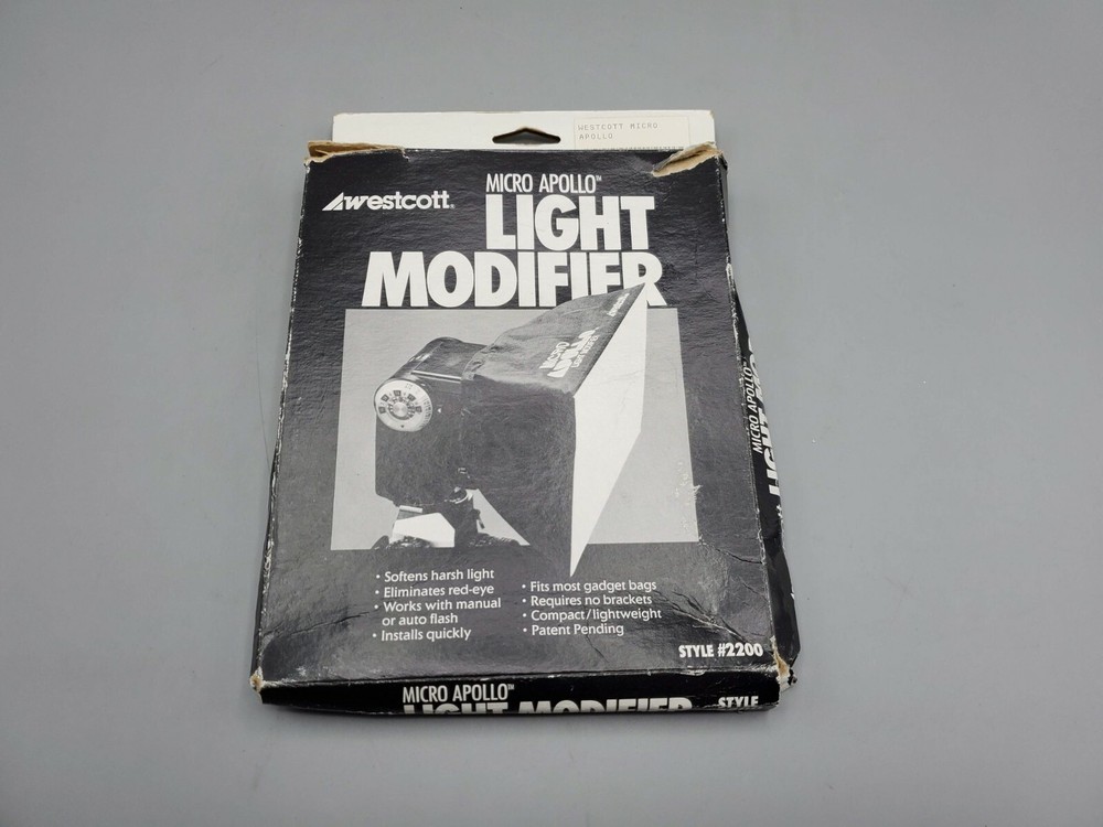 Vintage Westcott Micro Apollo Light Modifier Foldable Diffuser for Flash Units