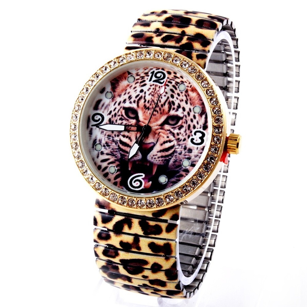 Leopard, Animal Print Novelty Stretch Watch