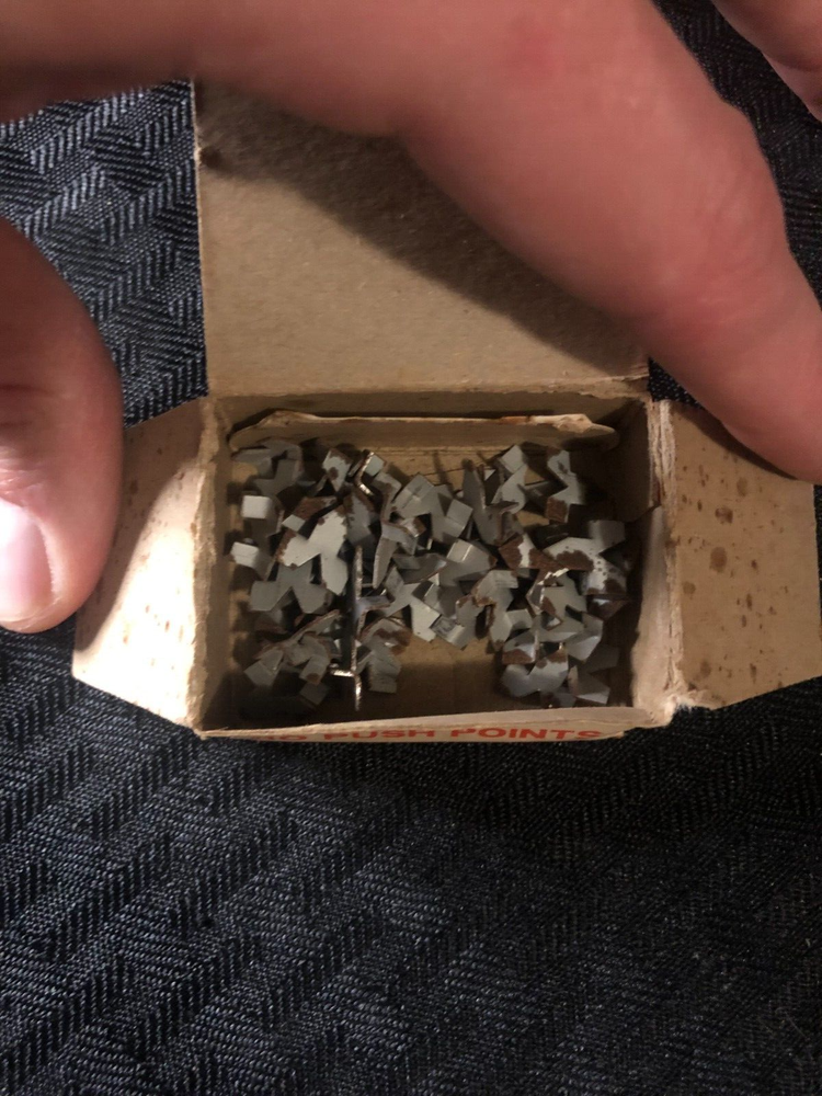 Vintage Red Devil Push Points #10 Small Box