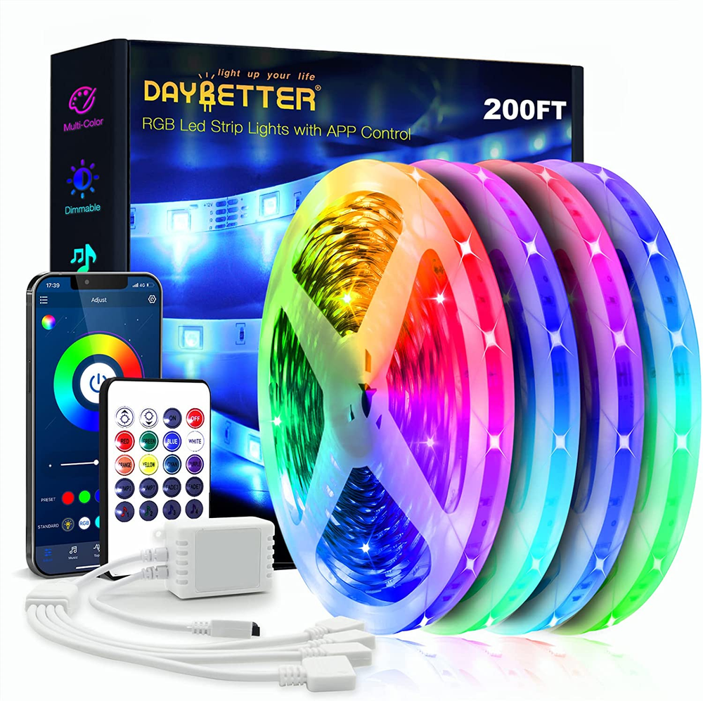 Ultra Long Smart Light Strips with App Voice Control and Music Sync