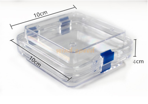 1× Denture False Teeth Inlay Fragile Display Box Membrane Hinged Case 10*10*4cm