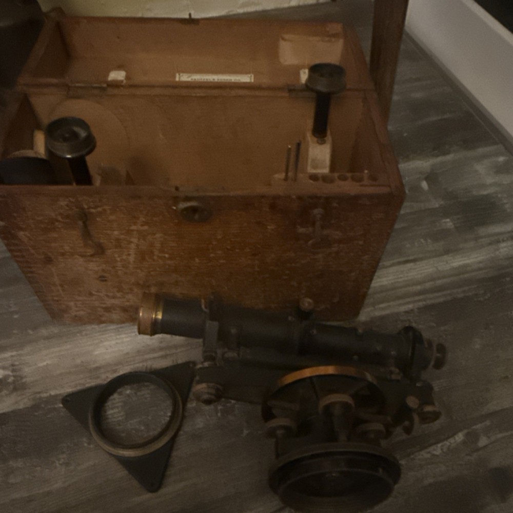 KEUFFEL & ESSER Transit Model 5155 with Wooden Case