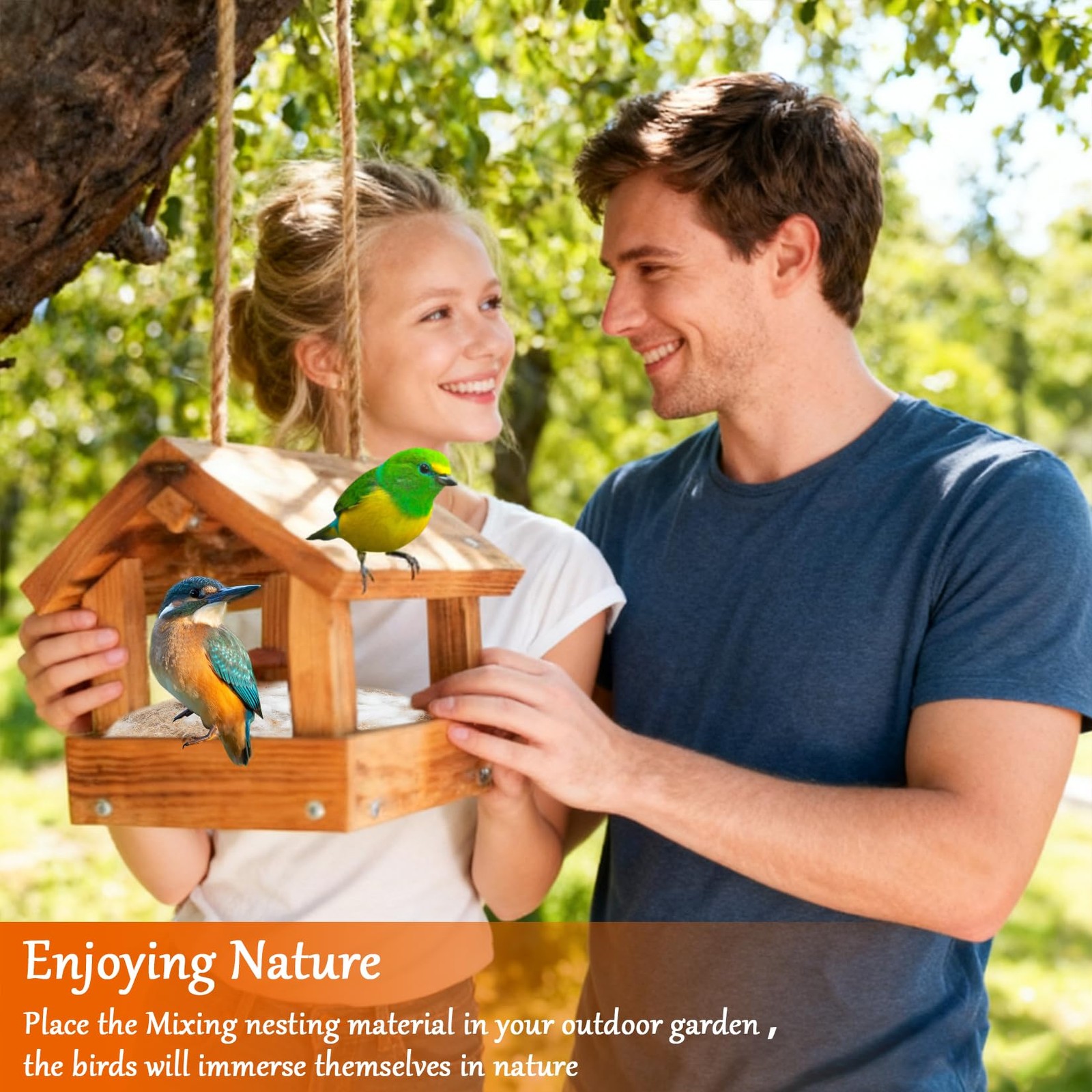 Sukh 2 Pack Bird Nesting Material - Bird Nests Bedding Hummingbird Nesting Ma...