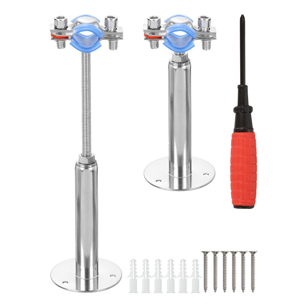 2Pcs Pipe Support, Adjustable Height 100-200mm for OD Pipe 15-19mm