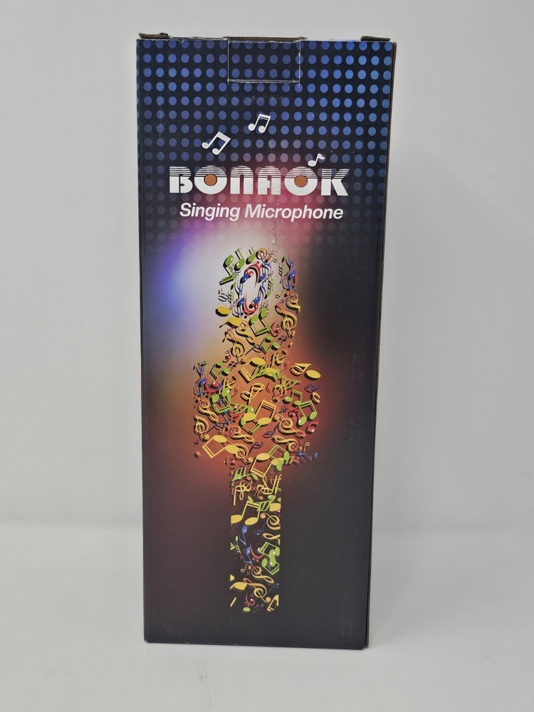 Bonaok Wireless Bluetooth Karaoke Microphone Portable Speaker USB