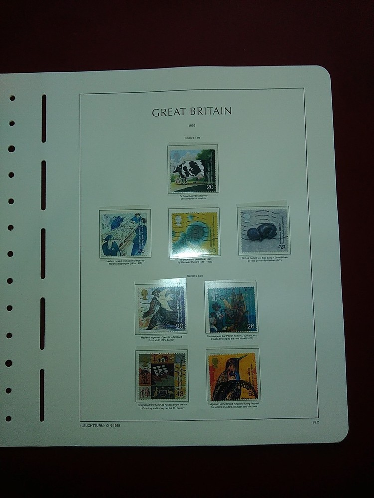 LIGHTHOUSE Commemorative Hingeless album pages Great Britain 1991-1999 Used