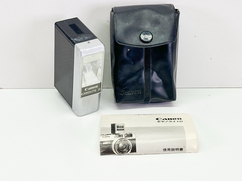 Canon Camera CANOLITE D Flash w/Case - Untested Vintage