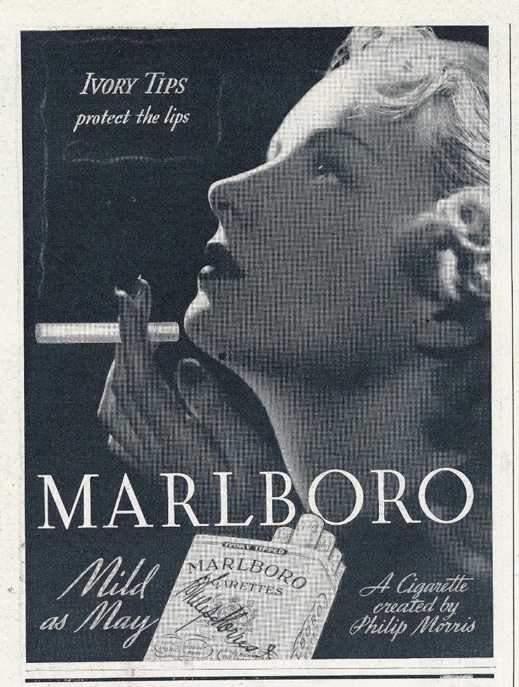 Magazine Ad - 1937 - Marlboro cigarettes - (#1)