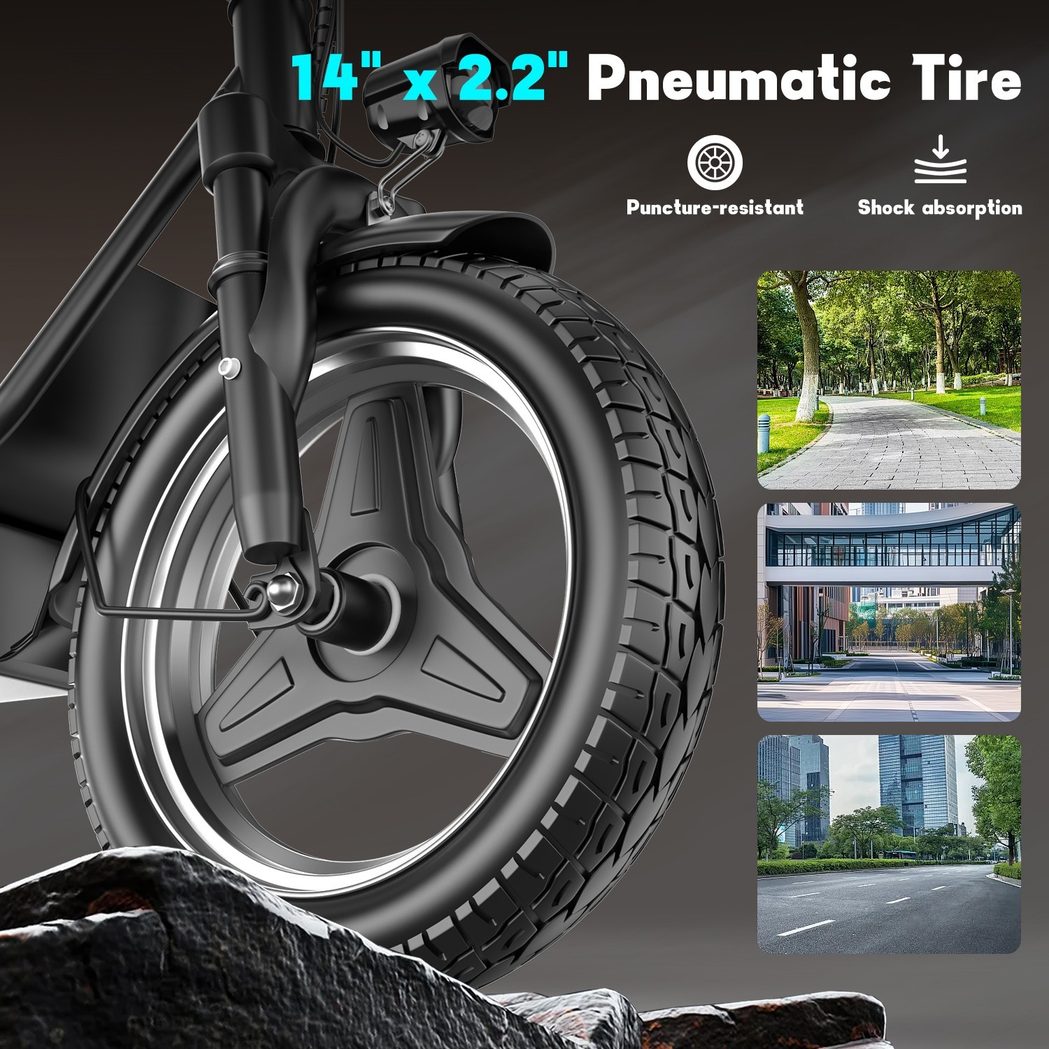 1500W Electric Scooter for Adults with Seat14"45 Miles & 30MPH Shock Absorbing