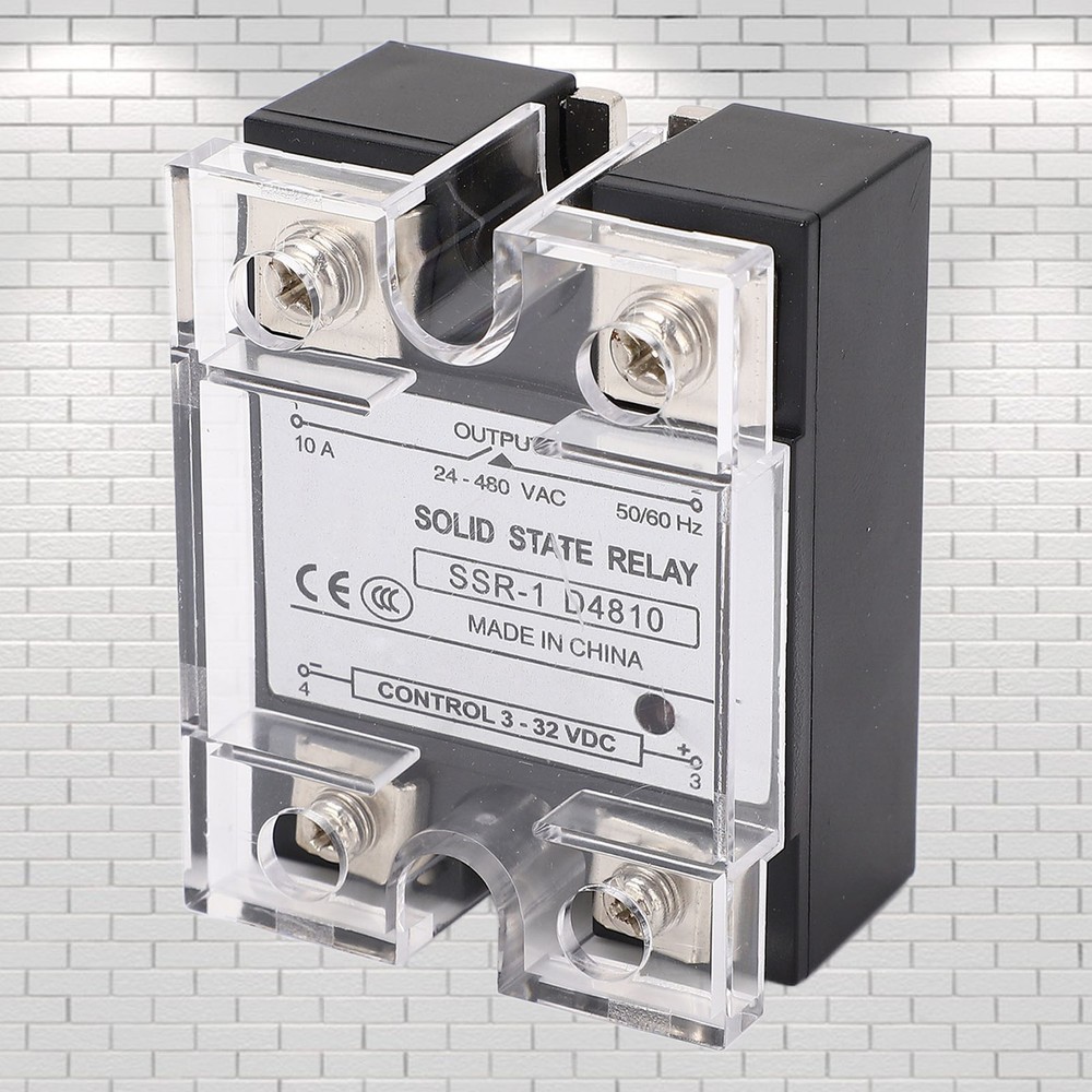 10A Solid State Relay DC Control Semiconductor Relay Module 24-480VAC Part