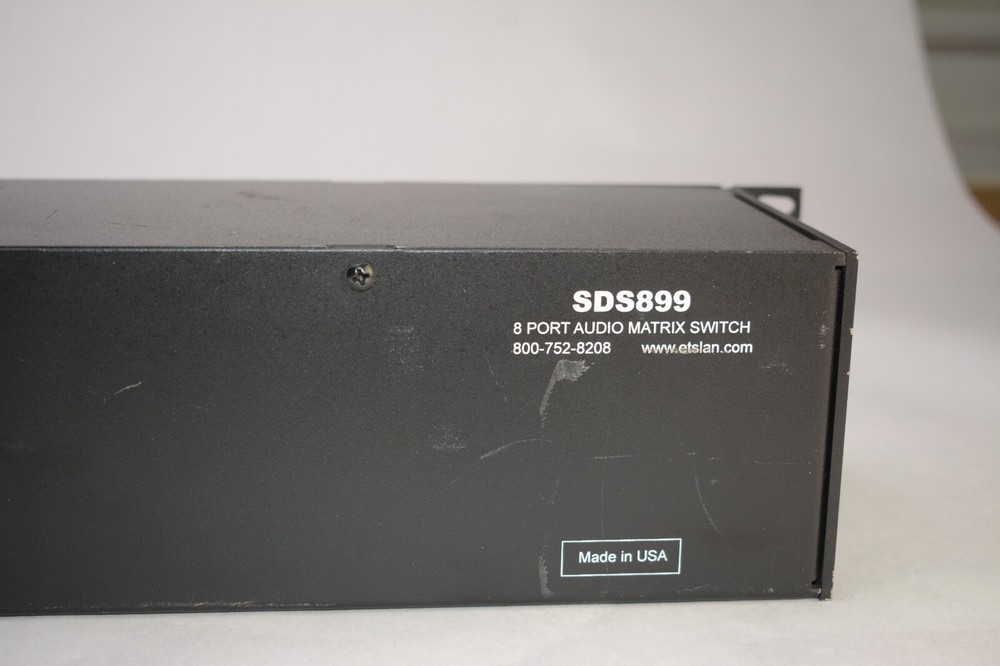 ETS SDS899 8 Port Audio Matrix Switch Excellent