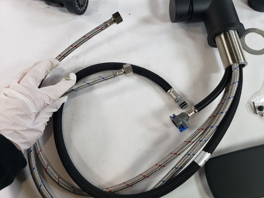 FORIOUS Black Kitchen Faucet with LOOSE Pull Down Sprayer - Read Description