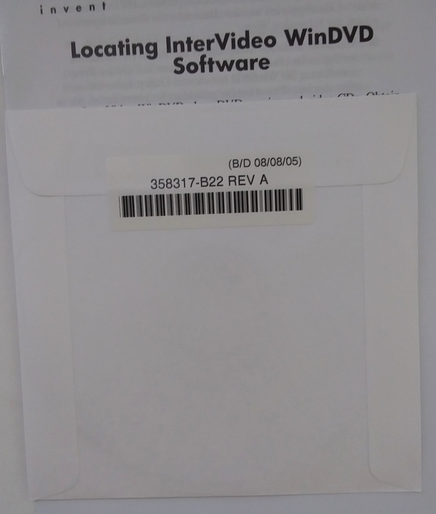 HP Microsoft Windows XP Tablet PC Ed 2005 Software DVDs Recovery Multibay WinDVD